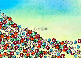 水彩,混合,紙