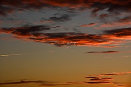 日落,abendstimmung,天空