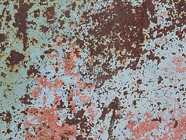 生銹,藍色,紅色