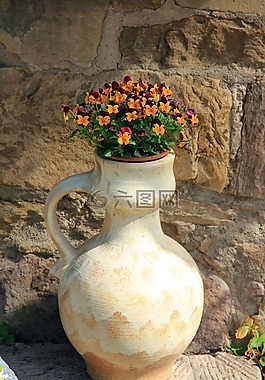 花瓶,鲜花,stiefmuetterechen