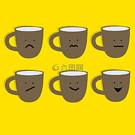 咖啡杯,杯,例程