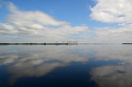 云,湖,景觀