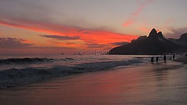 海灘,巴西,海
