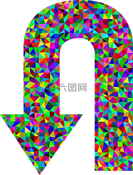 多彩,棱柱形,色