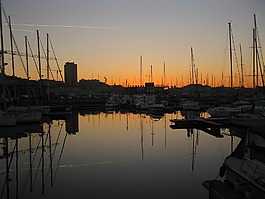 triest,意大利,日落