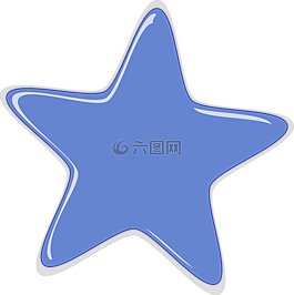 明星,藍色,光面紙