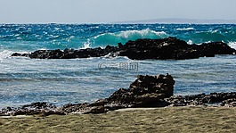 波,砸,巖質(zhì)海岸