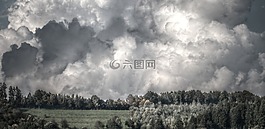 景觀,云,天空