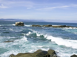 巖,海,景觀