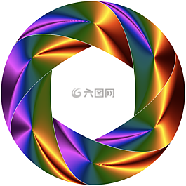 多彩,棱柱形,色