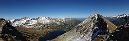 景觀,山,全景圖