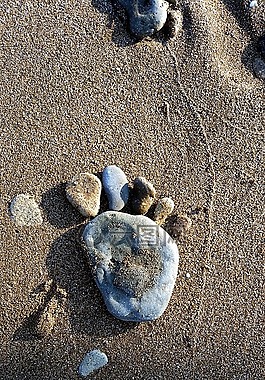 石頭,海灘,意大利