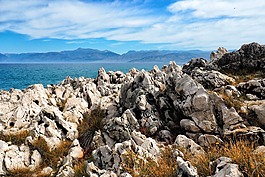 島,海,巖石