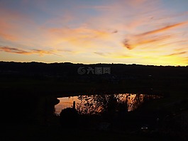 abendstimmung,日落,云