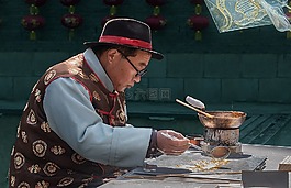 村,传统,糖