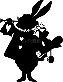 愛麗絲夢游仙境,兔,側(cè)影