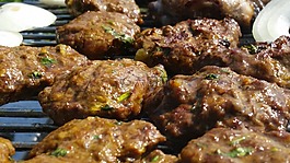 烤架,kufta,吃