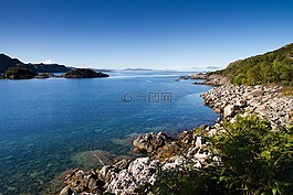 海岸線,景觀,水