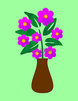 藍(lán)色,花的,鮮花
