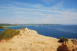 海,天空,巖