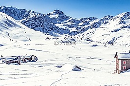 山,雪,瑞士