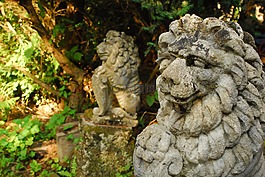 狮子,石像,雕像