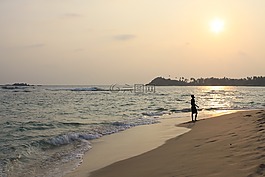 海灘,海洋,沙