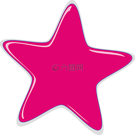 明星,粉紅色,舍入