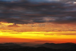 日落,云,s