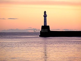 燈塔,水域,海