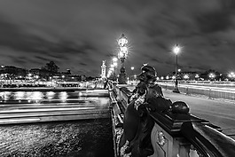 巴黎,橋,街
