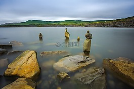 石頭,水,海