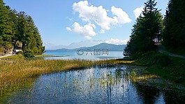 湖,現(xiàn)場,山