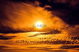 日落,太陽(yáng),天空