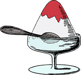 冷,甜點(diǎn),食品
