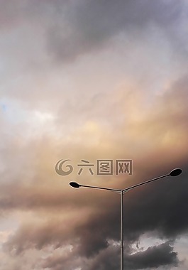 燈籠,云,cirrus