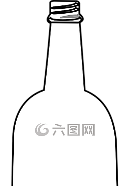 玻璃奶瓶,瓶,空