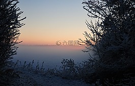 雪,路徑,奧羅拉