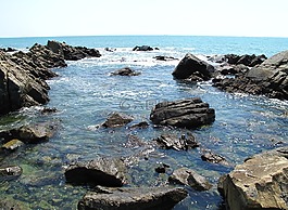 海,波,巖