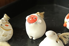 日本,猴子,陶瓷