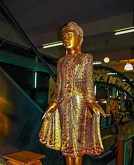 金色女郎,雕塑,閃光