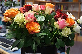 玫瑰,鮮花,花束