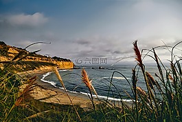 加利福尼亚州,海岸线,海滩