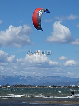 天冲浪,极端体育,水上运动