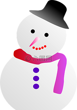 雪人,冬天,可愛