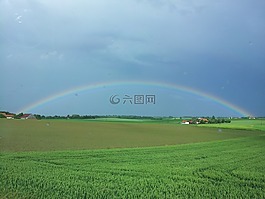 彩虹,景觀,自然現象