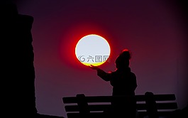 太陽(yáng),晚上,日落