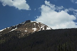 山,雪,景觀