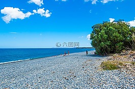 海灘,海,石頭