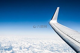 这架飞机,翼,云